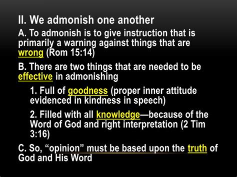 define admonish in the bible
